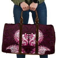 New Zealand Ta Moko Travel Bag Aotearoa Maori Chest Tattoo Pink