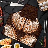 New Zealand Ta Moko Apron Aotearoa Maori Chest Tattoo Orange