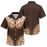 New Zealand Ta Moko Family Matching Mermaid Dress and Hawaiian Shirt Aotearoa Maori Chest Tattoo Orange