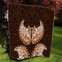 New Zealand Ta Moko Quilt Aotearoa Maori Chest Tattoo Orange