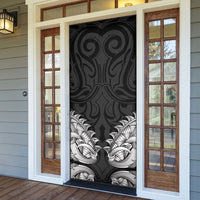 New Zealand Ta Moko Door Cover Aotearoa Maori Chest Tattoo Black