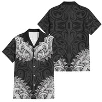 New Zealand Ta Moko Family Matching Tank Maxi Dress and Hawaiian Shirt Aotearoa Maori Chest Tattoo Black