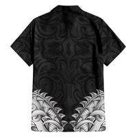 New Zealand Ta Moko Hawaiian Shirt Aotearoa Maori Chest Tattoo Black