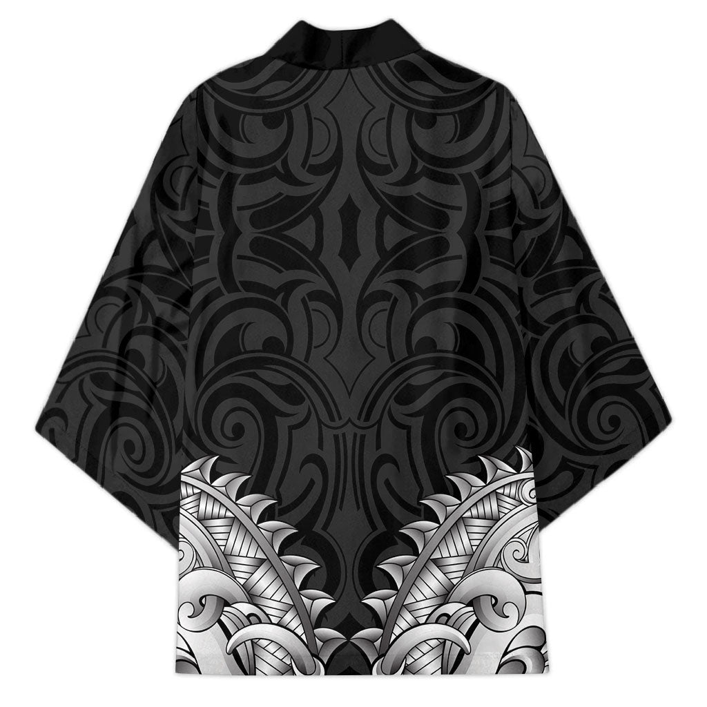 New Zealand Ta Moko Kimono Aotearoa Maori Chest Tattoo Black