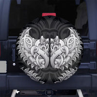 New Zealand Ta Moko Spare Tire Cover Aotearoa Maori Chest Tattoo Black
