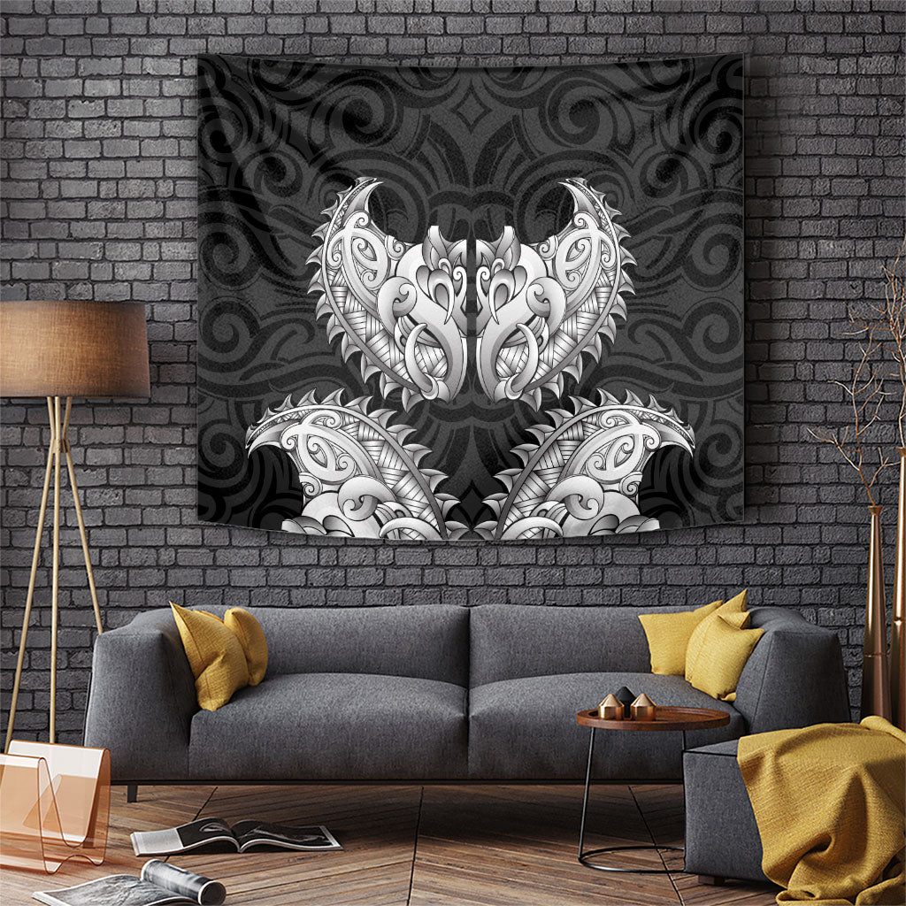 New Zealand Ta Moko Tapestry Aotearoa Maori Chest Tattoo Black