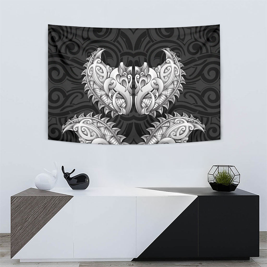 New Zealand Ta Moko Tapestry Aotearoa Maori Chest Tattoo Black