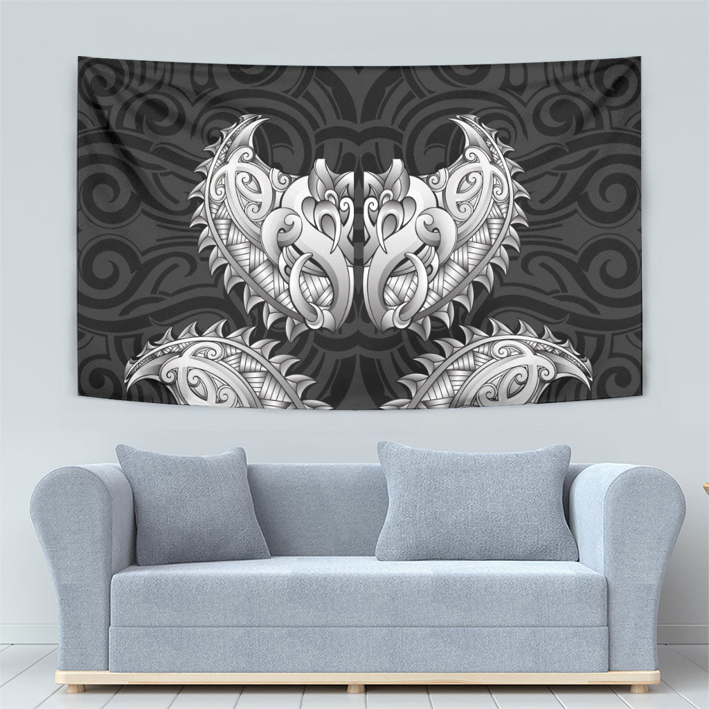 New Zealand Ta Moko Tapestry Aotearoa Maori Chest Tattoo Black