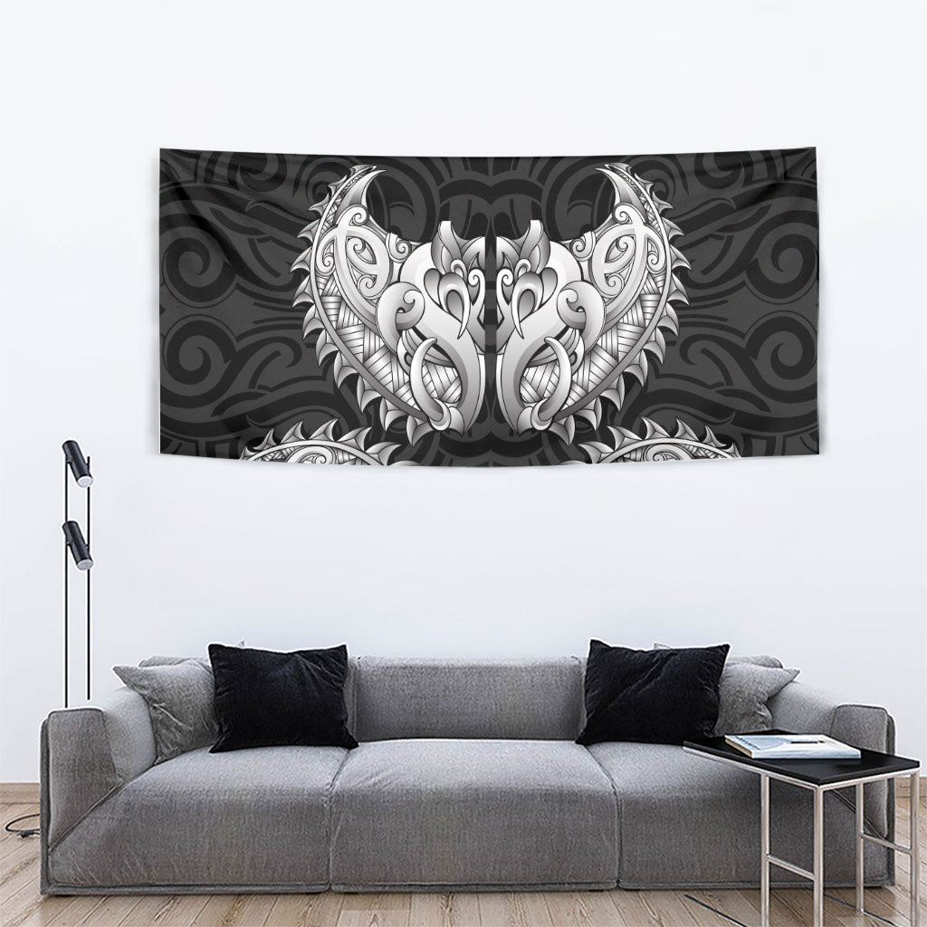New Zealand Ta Moko Tapestry Aotearoa Maori Chest Tattoo Black