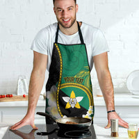 Personalised PNG Enga Provins Apron Papua New Guinea Plumeria Melanesian Pattern LT14 - Polynesian Pride