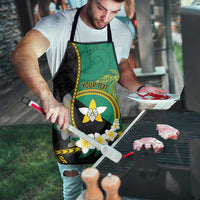Personalised PNG Enga Provins Apron Papua New Guinea Plumeria Melanesian Pattern LT14 - Polynesian Pride