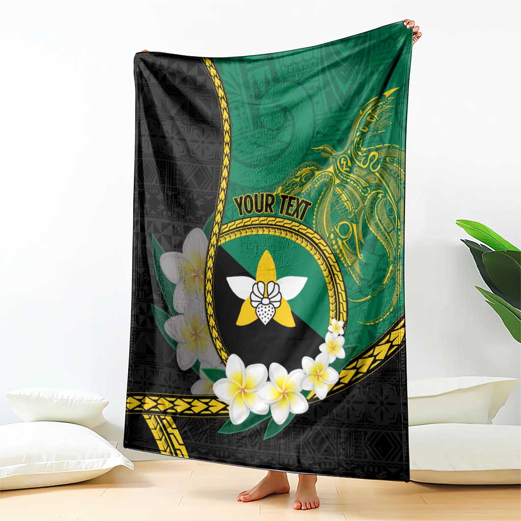 Personalised PNG Enga Provins Blanket Papua New Guinea Plumeria Melanesian Pattern LT14 - Polynesian Pride