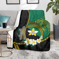 Personalised PNG Enga Provins Blanket Papua New Guinea Plumeria Melanesian Pattern LT14 - Polynesian Pride