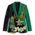 Personalised PNG Enga Provins Blazer Papua New Guinea Plumeria Melanesian Pattern - Polynesian Pride