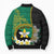 Personalised PNG Enga Provins Bomber Puffer Jacket Papua New Guinea Plumeria Melanesian Pattern - Polynesian Pride