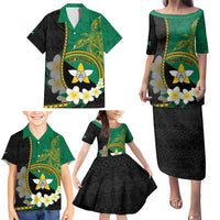 Personalised PNG Enga Provins Family Matching Puletasi and Hawaiian Shirt Papua New Guinea Plumeria Melanesian Pattern LT14 - Polynesian Pride