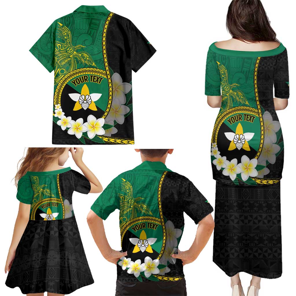 Personalised PNG Enga Provins Family Matching Puletasi and Hawaiian Shirt Papua New Guinea Plumeria Melanesian Pattern LT14 - Polynesian Pride