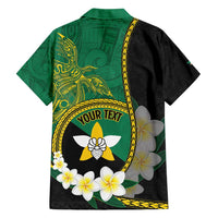 Personalised PNG Enga Provins Family Matching Summer Maxi Dress and Hawaiian Shirt Papua New Guinea Plumeria Melanesian Pattern LT14 - Polynesian Pride