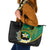 Personalised PNG Enga Provins Leather Tote Bag Papua New Guinea Plumeria Melanesian Pattern - Polynesian Pride