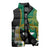 Personalised PNG Enga Provins Sleeveless Puffer Jacket Papua New Guinea Plumeria Melanesian Pattern - Polynesian Pride
