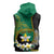 Personalised PNG Enga Provins Sleeveless Zip Hoodie Papua New Guinea Plumeria Melanesian Pattern - Polynesian Pride