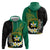 Personalised PNG Enga Provins Zip Hoodie Papua New Guinea Plumeria Melanesian Pattern - Polynesian Pride