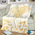 Gold White New Zealand Manta Ray Blanket Aotearoa Maori Haehae - Polynesian Pride