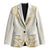 Gold White New Zealand Manta Ray Blazer Aotearoa Maori Haehae - Polynesian Pride