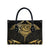 Gold Black New Zealand Manta Ray Leather Bag Aotearoa Maori Haehae - Polynesian Pride