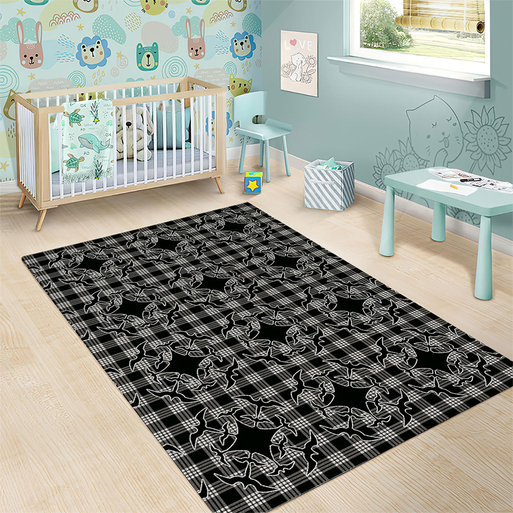 Eleele Hawaii Iwa Bird Palaka Motifs Area Rug LT14 - Polynesian Pride