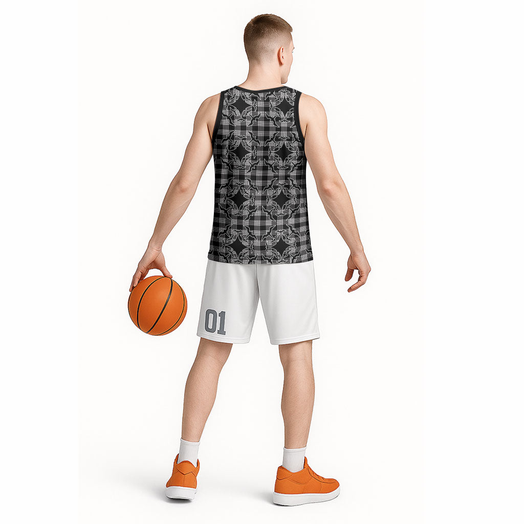 Eleele Hawaii Iwa Bird Palaka Motifs Basketball Jersey LT14 - Polynesian Pride