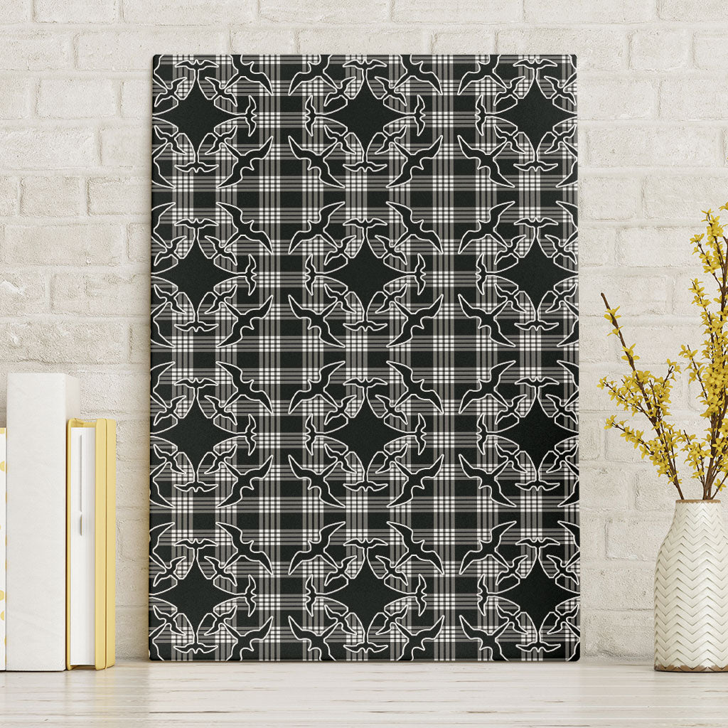 Eleele Hawaii Iwa Bird Palaka Motifs Canvas Wall Art