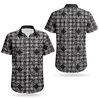 Eleele Hawaii Iwa Bird Palaka Motifs Couples Matching Short Sleeve Bodycon Dress and Hawaiian Shirt LT14 - Polynesian Pride
