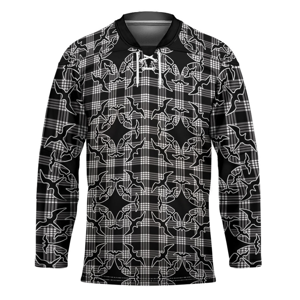 Eleele Hawaii Iwa Bird Palaka Motifs Hockey Jersey