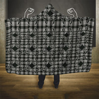 Eleele Hawaii Iwa Bird Palaka Motifs Hooded Blanket LT14 - Polynesian Pride