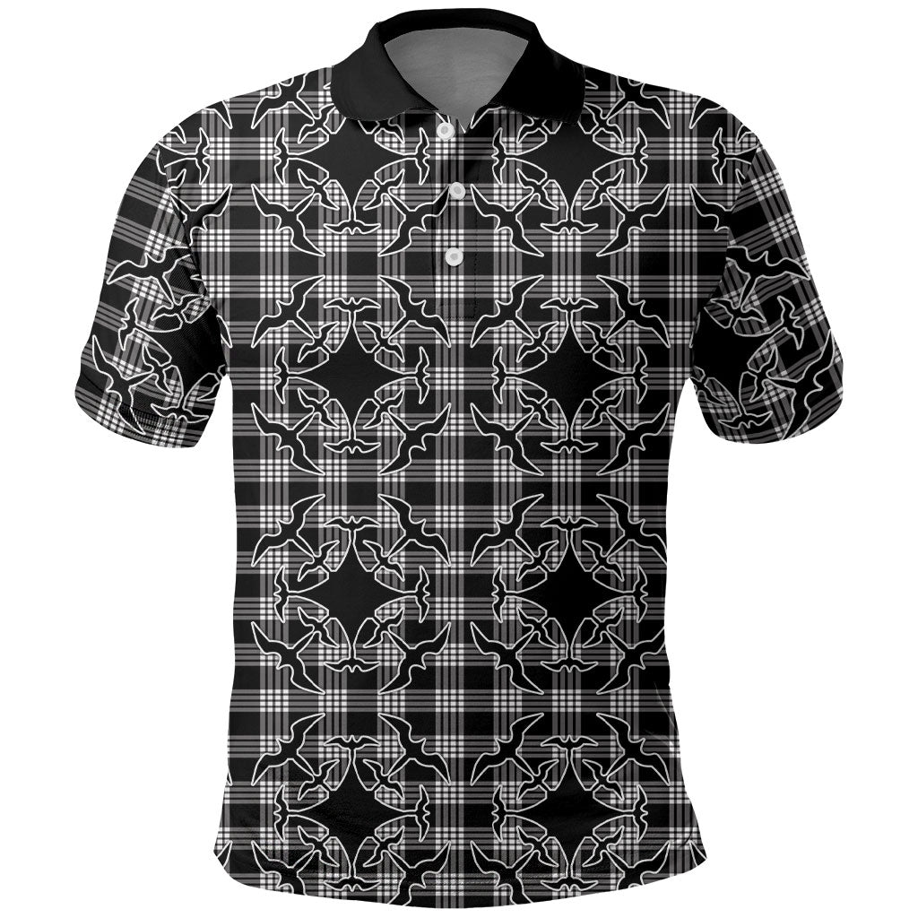 Eleele Hawaii Iwa Bird Palaka Motifs Polo Shirt