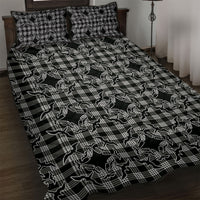 Eleele Hawaii Iwa Bird Palaka Motifs Quilt Bed Set LT14 Black - Polynesian Pride