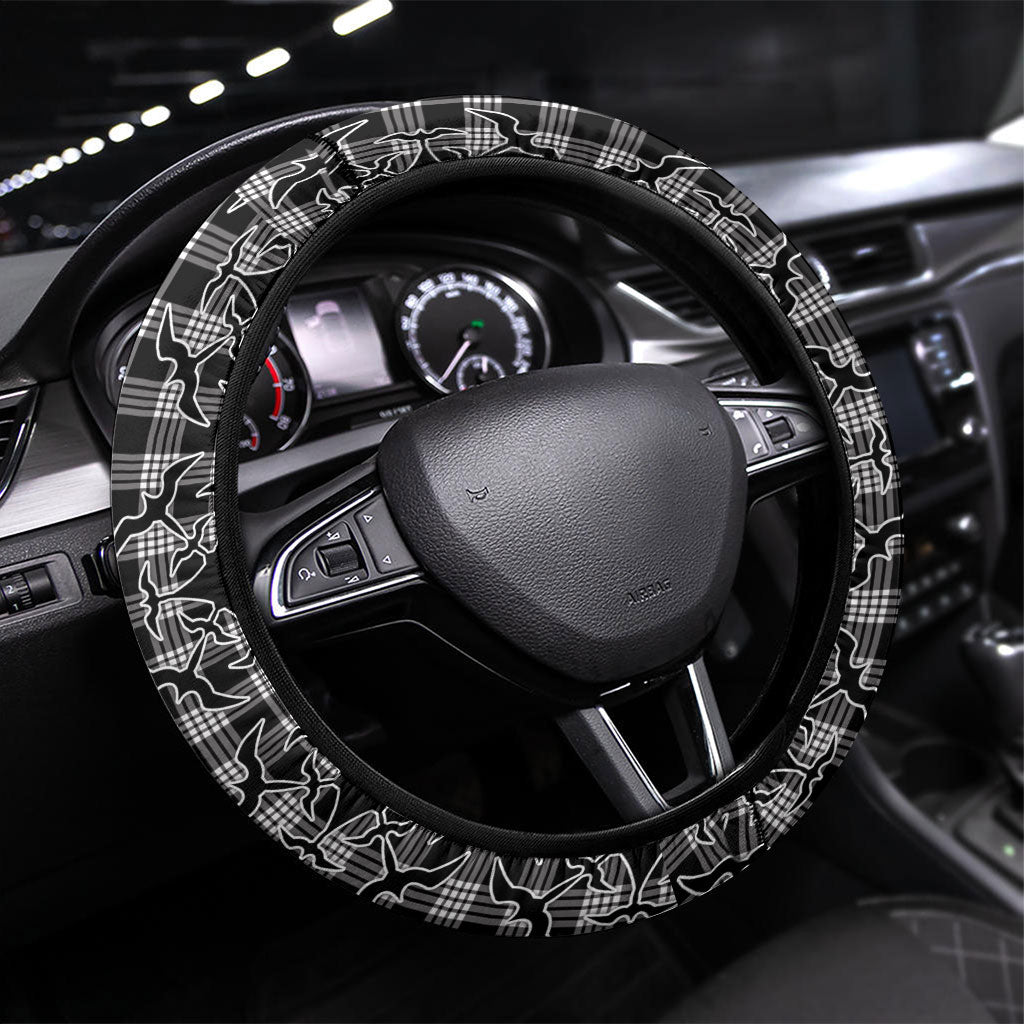 Eleele Hawaii Iwa Bird Palaka Motifs Steering Wheel Cover