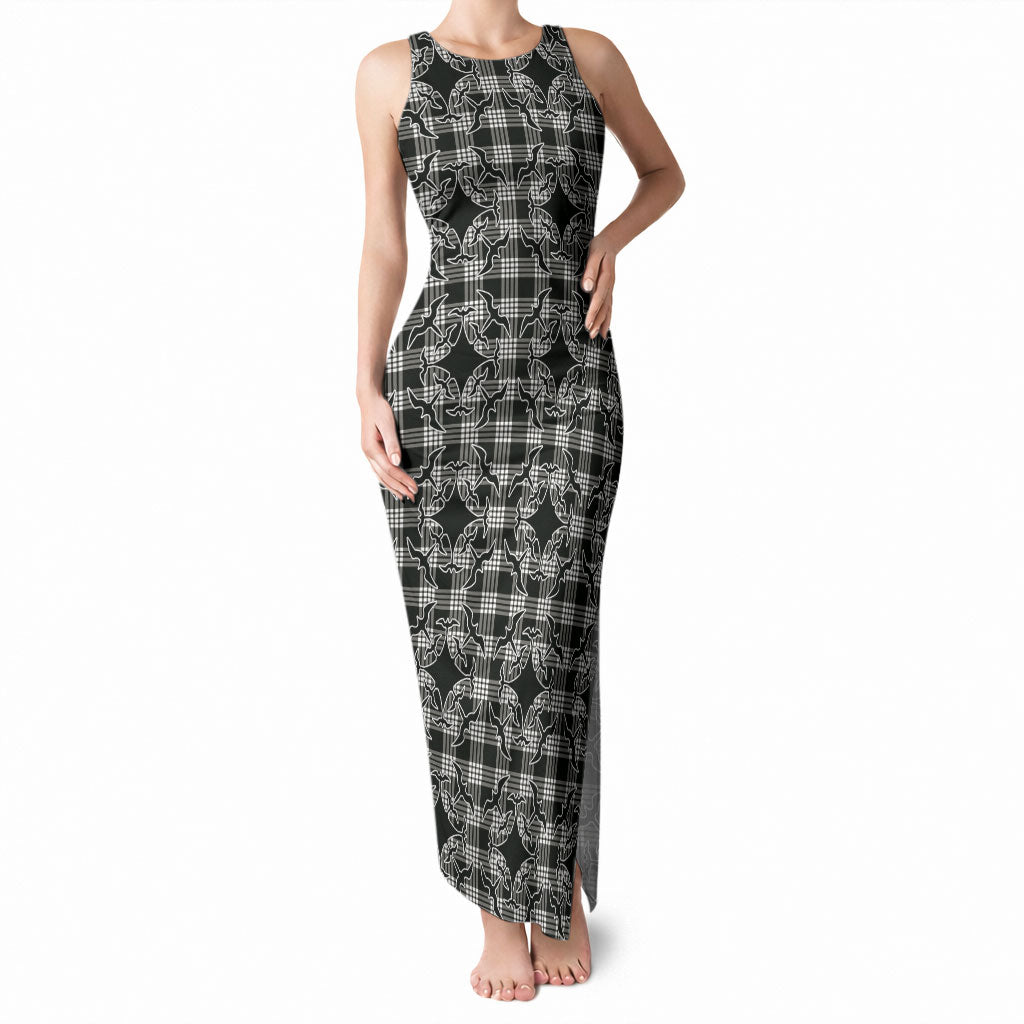 Eleele Hawaii Iwa Bird Palaka Motifs Tank Maxi Dress