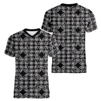 Eleele Hawaii Iwa Bird Palaka Motifs Women V-Neck T-Shirt LT14 - Polynesian Pride