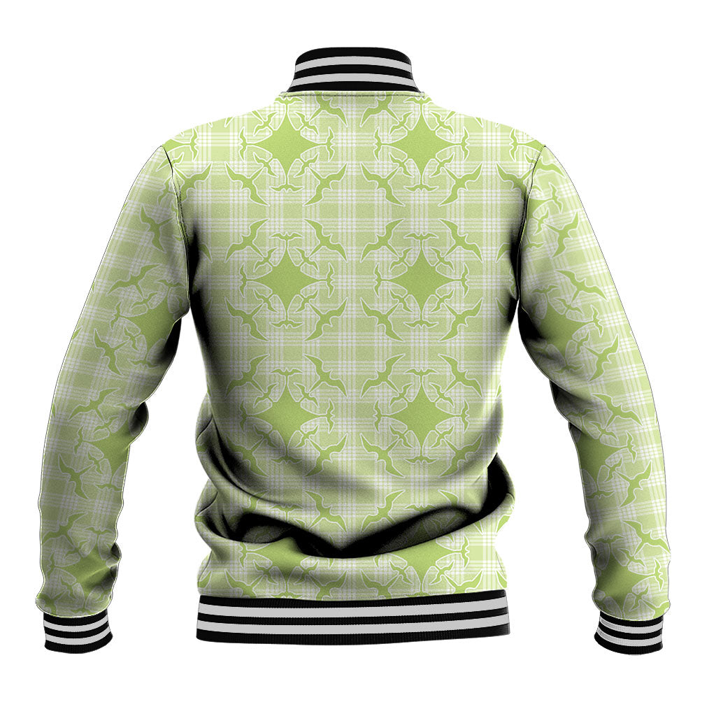 Omaomao Hawaii Iwa Bird Palaka Motifs Baseball Jacket LT14 - Polynesian Pride