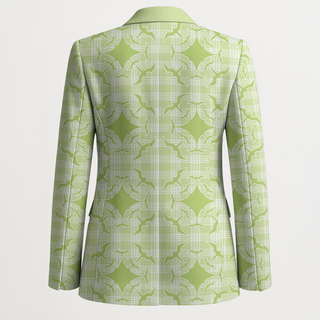 Omaomao Hawaii Iwa Bird Palaka Motifs Blazer LT14 - Polynesian Pride