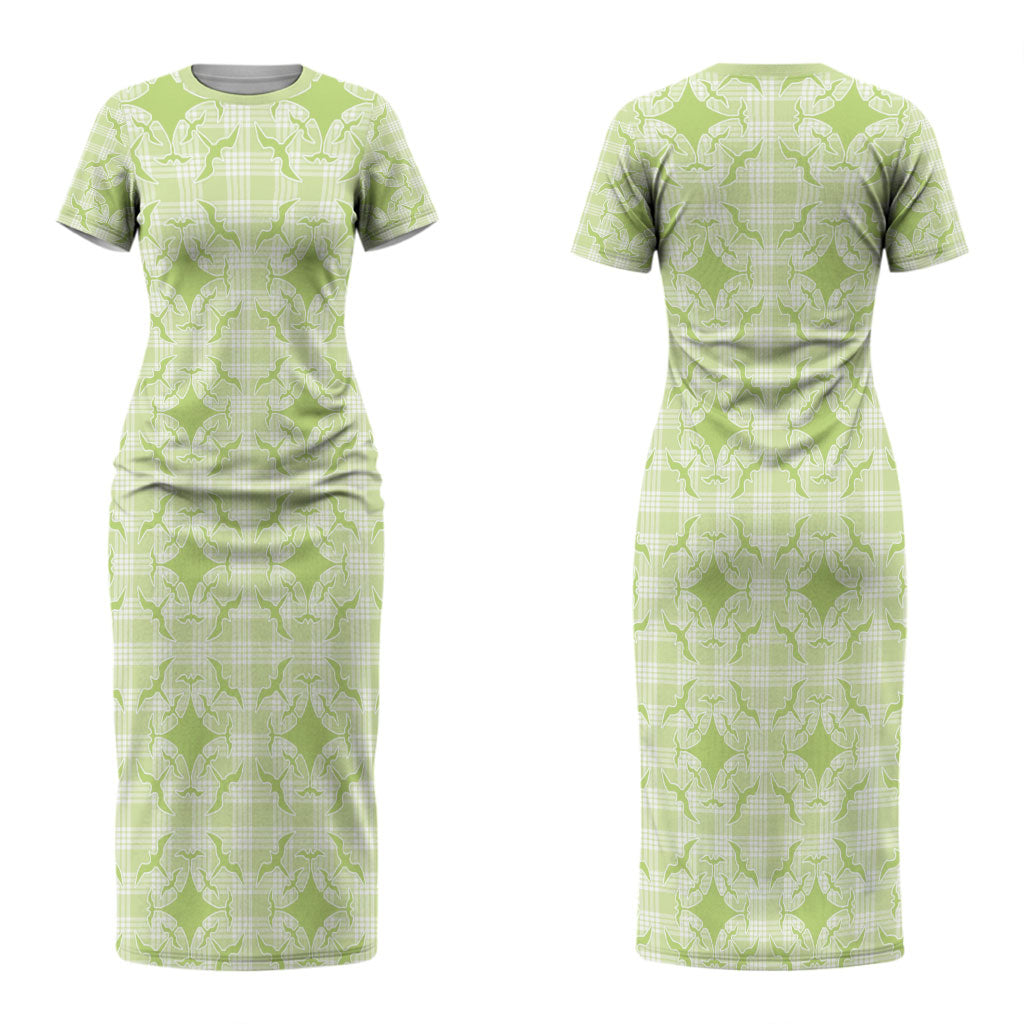 Omaomao Hawaii Iwa Bird Palaka Motifs Couples Matching Short Sleeve Bodycon Dress and Long Sleeve Button Shirt LT14 - Polynesian Pride