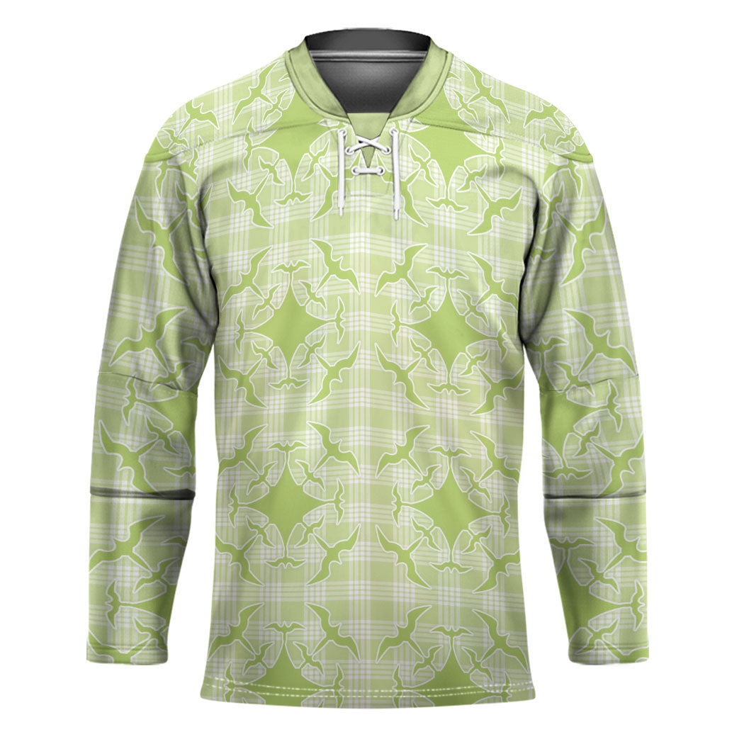 Omaomao Hawaii Iwa Bird Palaka Motifs Hockey Jersey