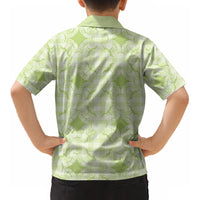Omaomao Hawaii Iwa Bird Palaka Motifs Kid Hawaiian Shirt LT14 - Polynesian Pride
