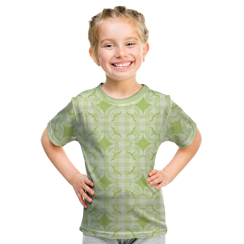 Omaomao Hawaii Iwa Bird Palaka Motifs Kid T Shirt