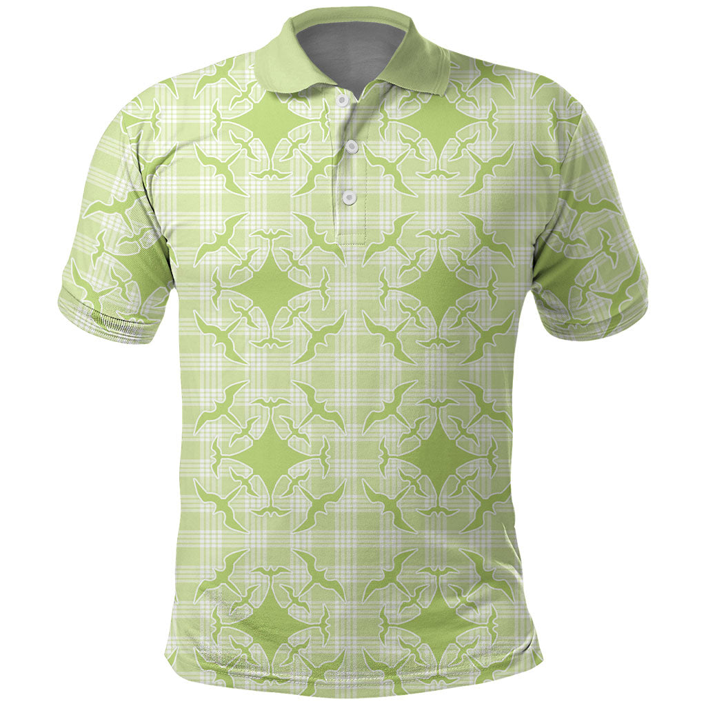 Omaomao Hawaii Iwa Bird Palaka Motifs Polo Shirt