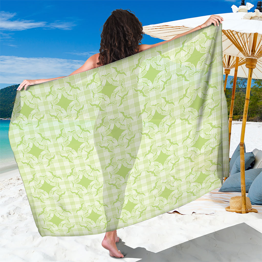 Omaomao Hawaii Iwa Bird Palaka Motifs Sarong