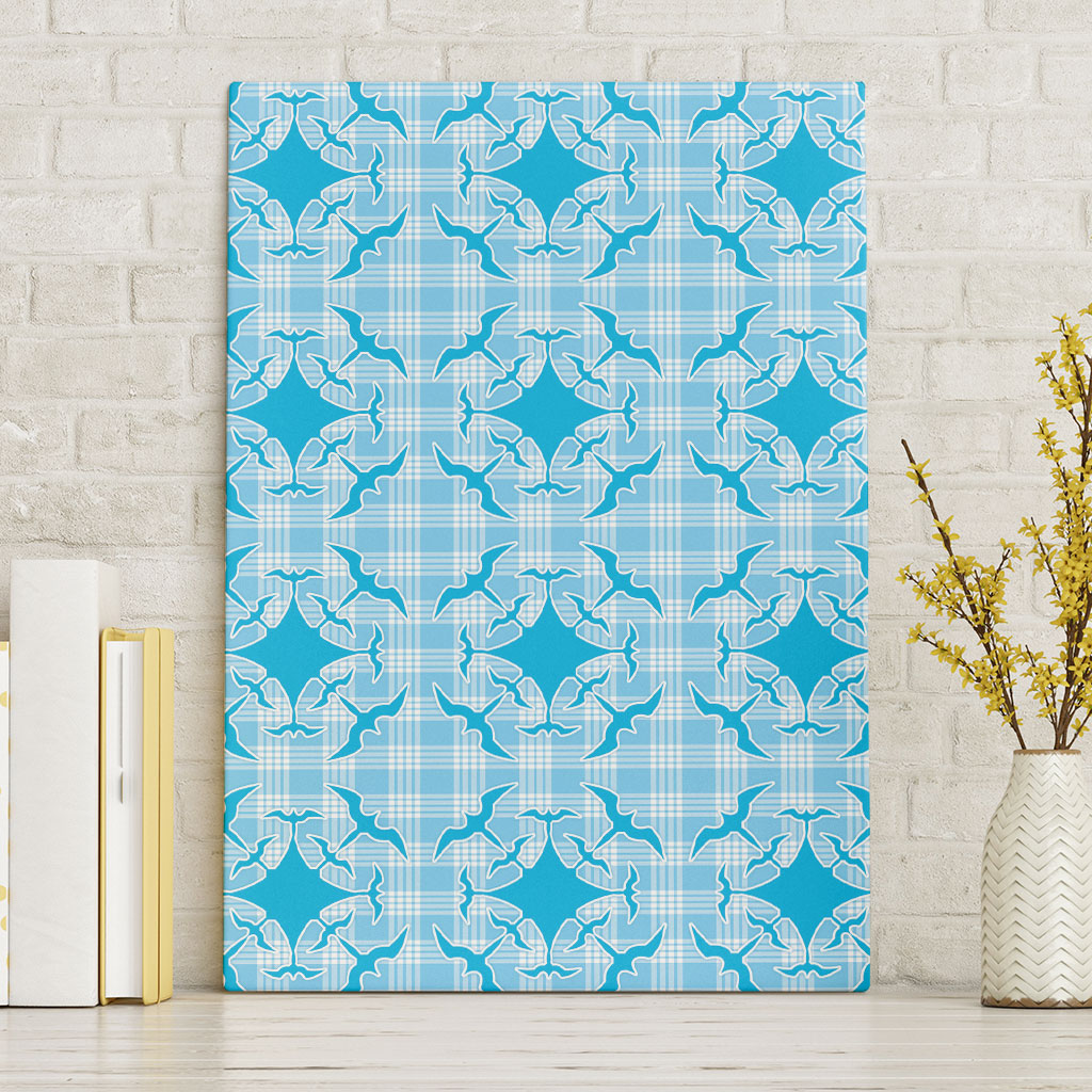 Polu Hawaii Iwa Bird Palaka Motifs Canvas Wall Art