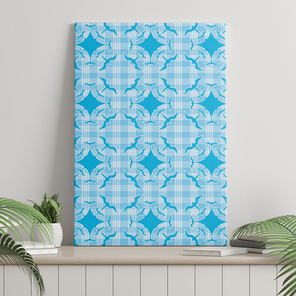 Polu Hawaii Iwa Bird Palaka Motifs Canvas Wall Art LT14 - Polynesian Pride